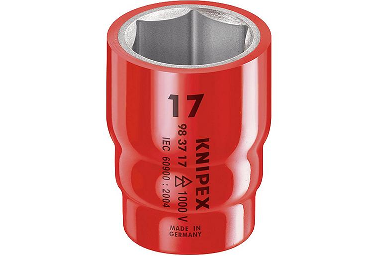 Steckschlüsseleinsatz KNIPEX isoliert bis 1000V 1/2" Sechskant, SW27