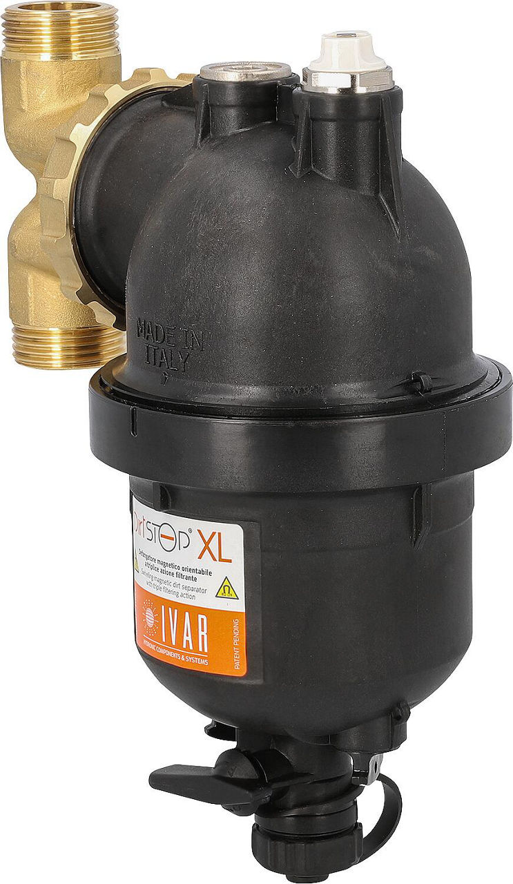 Magnetit- und Schlammabscheider Dirtstop XL Typ BM, DN 32 (1 1/4"), AG flachdichtend Magnetit- und Schlammabscheider Dirtstop XL Typ BM, DN 32 (1 1/4"), AG flachdichtend