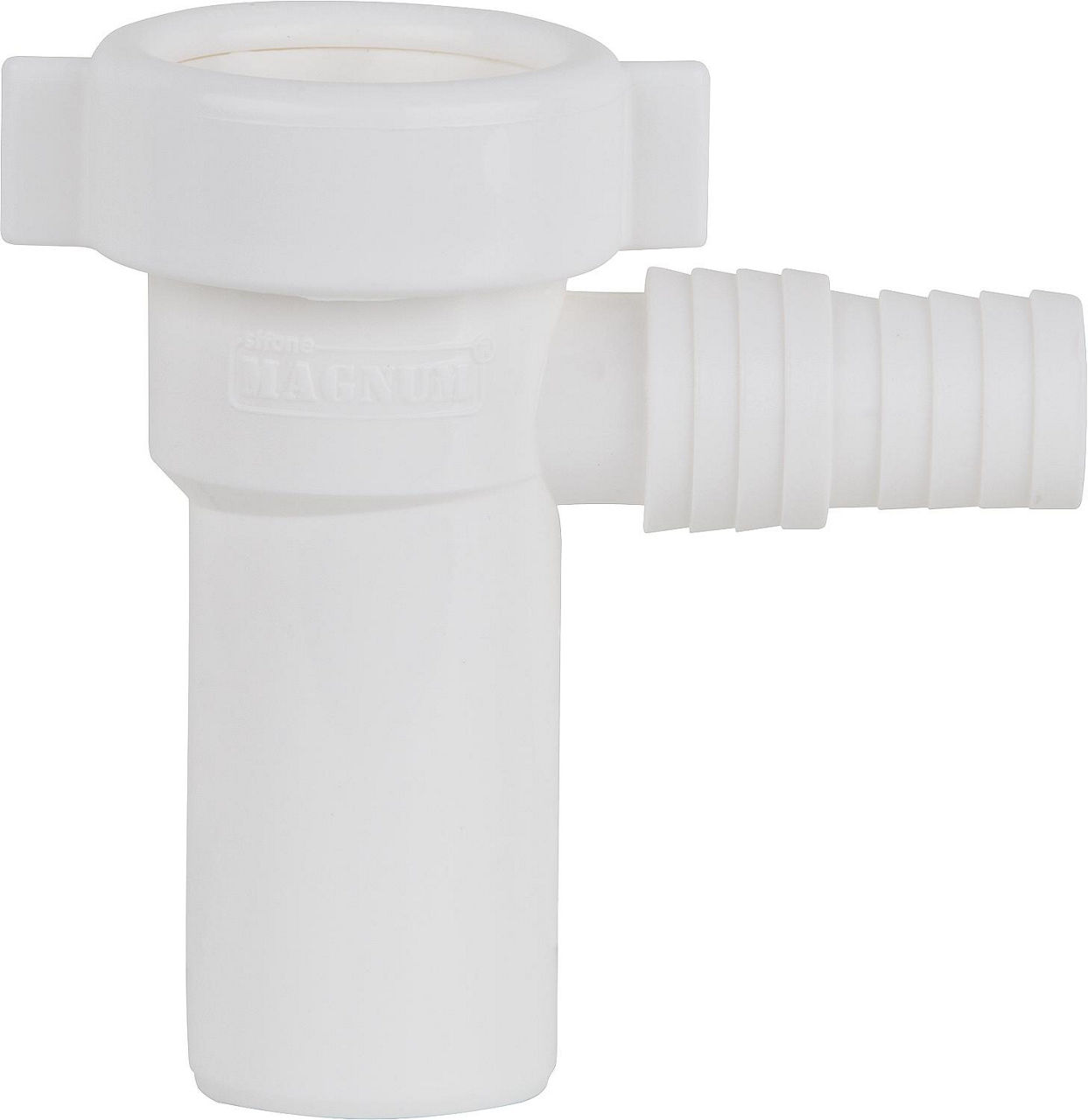 Anschlussstück m.Geräteanschluss DN32 (1 1/4"), Ø 32 mm, Kunststoff weiß Anschlussstück m.Geräteanschluss DN32 (1 1/4"), Ø 32 mm, Kunststoff weiß