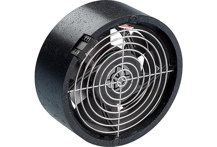 Innenwand-Luftdurchlass ILD für Ø160-Rundkanäle, aktives Überströmelement für innnenliegende Wände