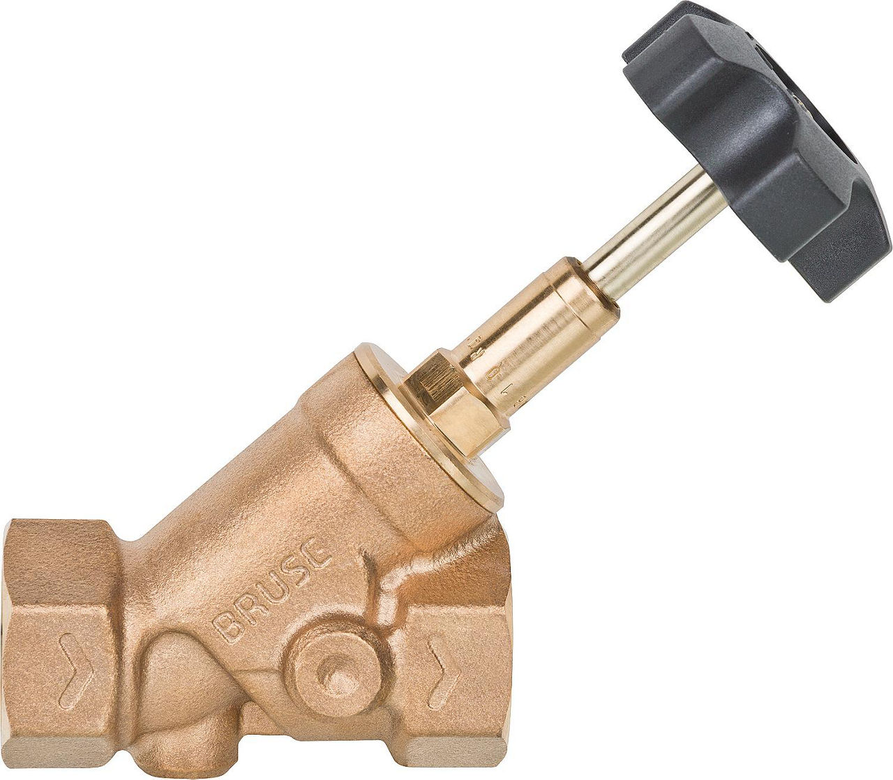 Freistromventil ROTGUSS,DN32 (1 1/4") mit steigender Spindel Ergo-Handrad Freistromventil ROTGUSS,DN32 (1 1/4") mit steigender Spindel Ergo-Handrad