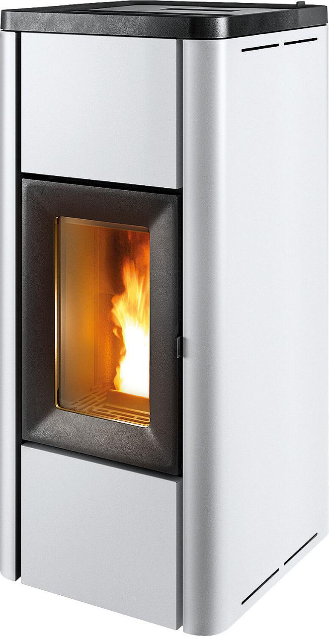Pelletofen MCZ Mida Air 8 R, Grundgerät mit Verkleidung Weiß Metall, 8,0 kW Pelletofen MCZ Mida Air 8 R, Grundgerät mit Verkleidung Weiß Metall, 8,0 kW