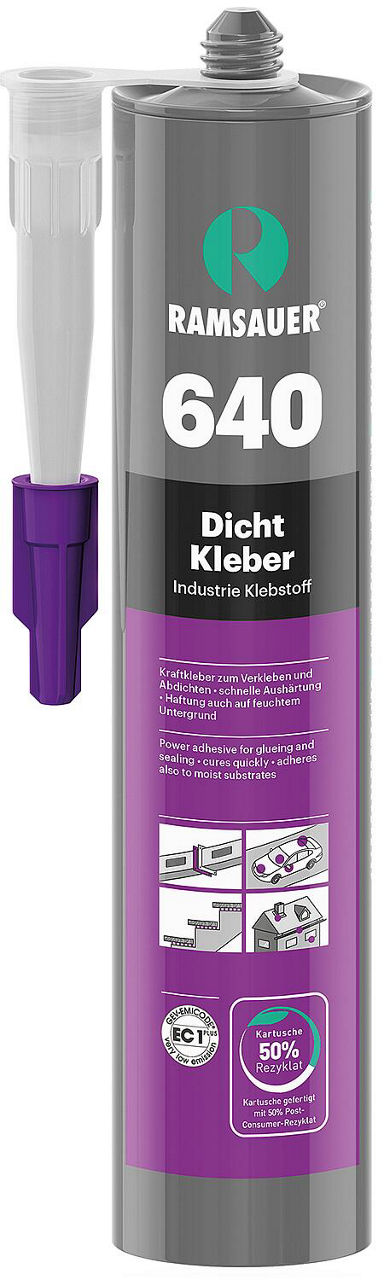 Hybrid-Klebstoff RAMSAUER Dicht Kleber 640 [weiß] 310ml Kartusche
