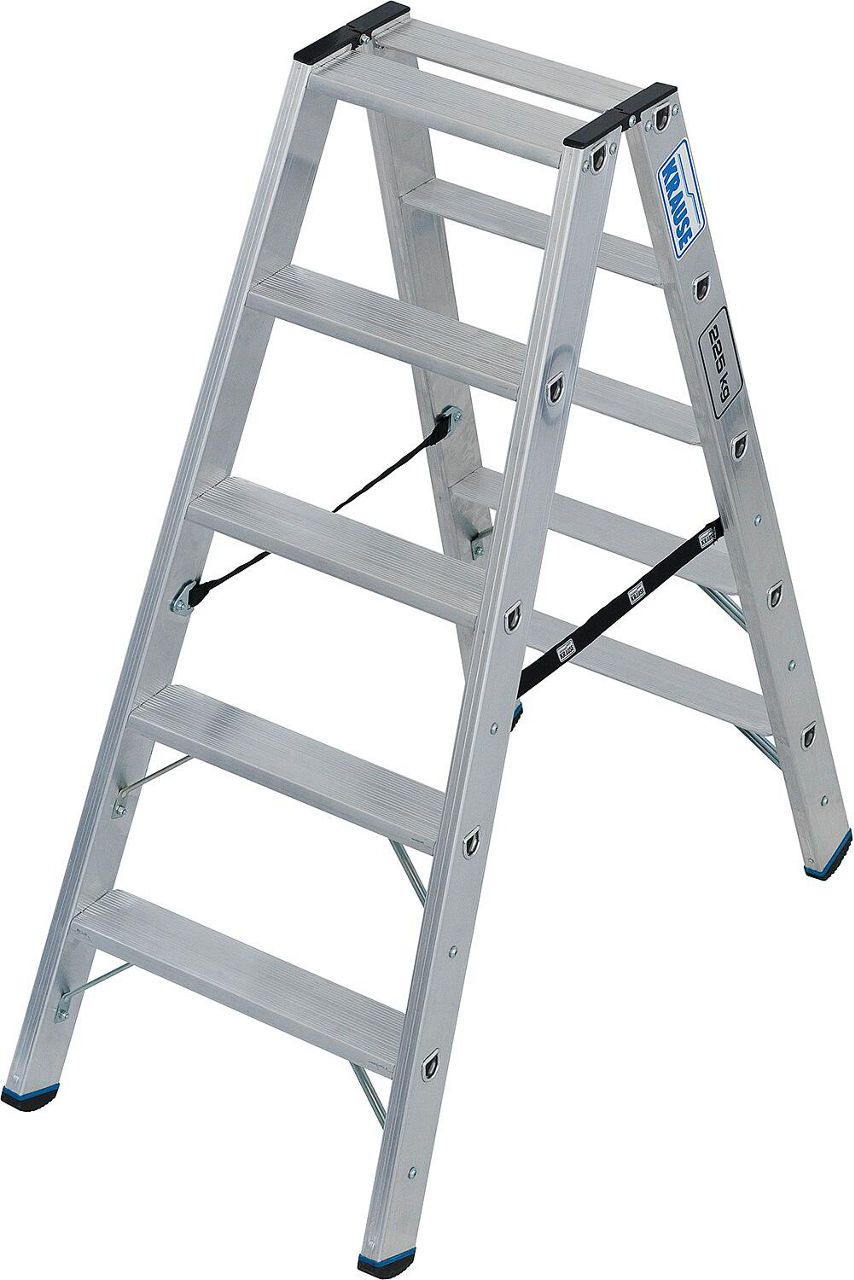 Stufen- Doppelleiter Schwerlast 2x5 Stufen 225 kg Stufen- Doppelleiter Schwerlast 2x5 Stufen 225 kg