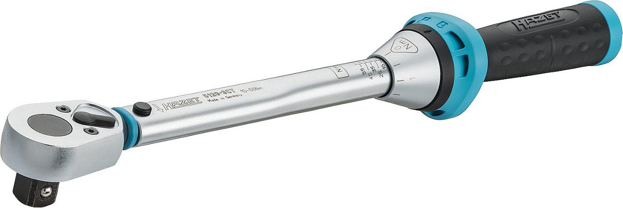 Drehmomentschlüssel HAZET 1/2", Serie 5120-3 CT Einstellbar 10-60 Nm