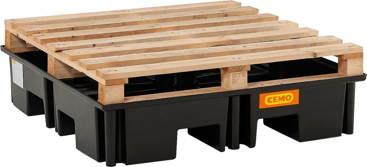Palettenauffangwanne Cemo PE 220/4 ohne Rost 11260 Palettenauffangwanne Cemo PE 220/4 ohne Rost 11260