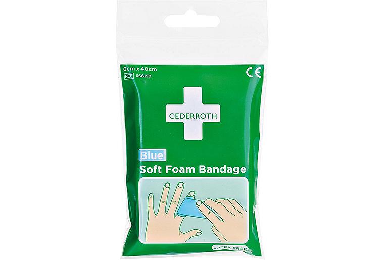 Pflaster-Band Cederroth Soft Foam Bandage Blue 40 cm, 1009715 Pflaster-Band Cederroth Soft Foam Bandage Blue 40 cm, 1009715