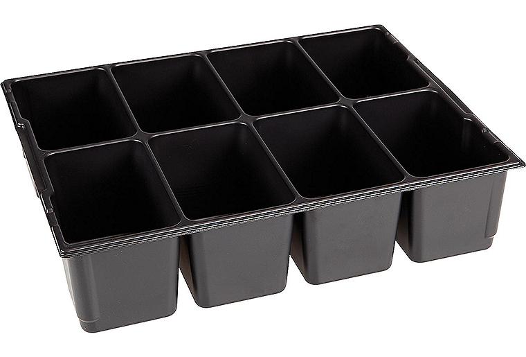 Kleinteileeinsatz, 8 Mulden, zu L-Boxx L136 + LS-Boxx 306, 405x315x85mm Kleinteileeinsatz, 8 Mulden, zu L-Boxx L136 + LS-Boxx 306, 405x315x85mm