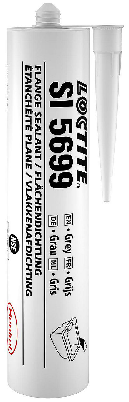 Flächendichtung hochelastisch (Silikondichtung - NSF) LOCTITE SI 5699 grau, 300ml Kartusche Flächendichtung hochelastisch (Silikondichtung - NSF) LOCTITE SI 5699 grau, 300ml Kartusche