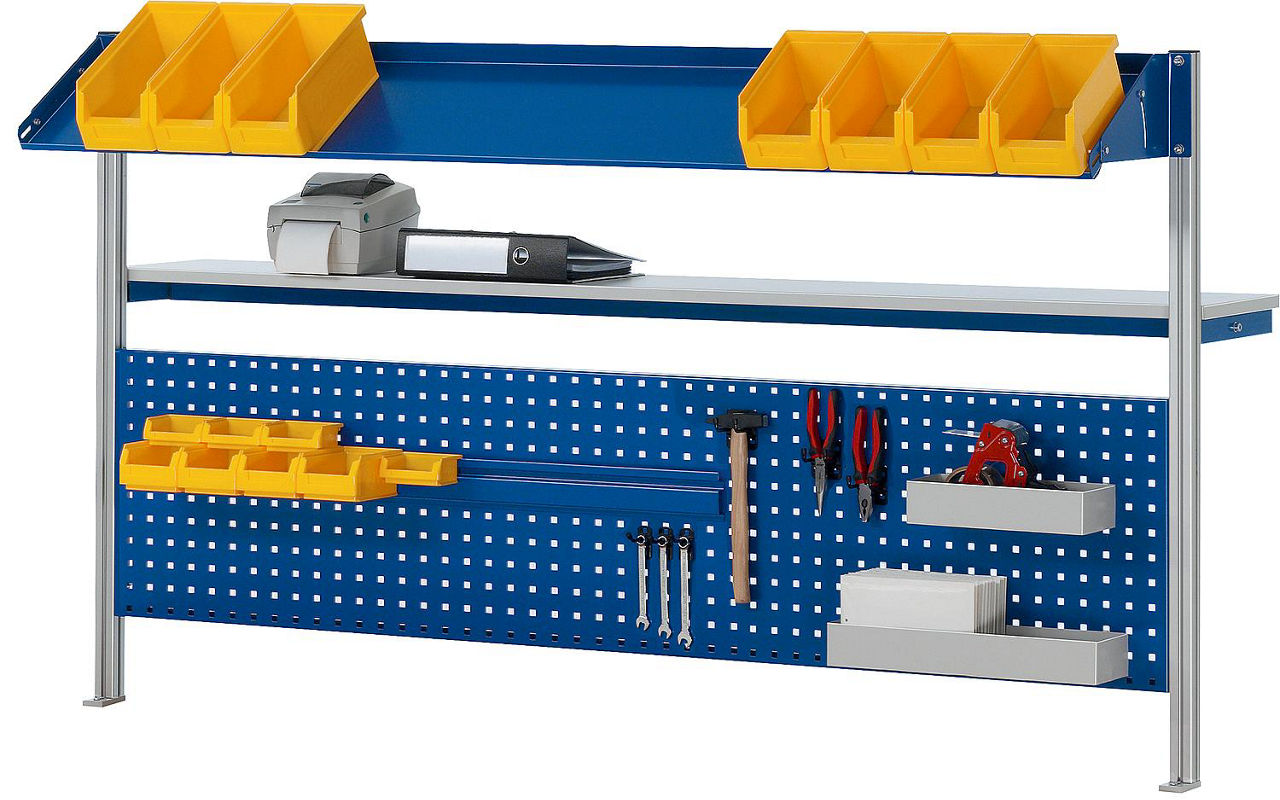 Systemaufbau-Set RAU für Werkbank - (B) (mm): 2000 Systemaufbau-Set RAU für Werkbank - (B) (mm): 2000