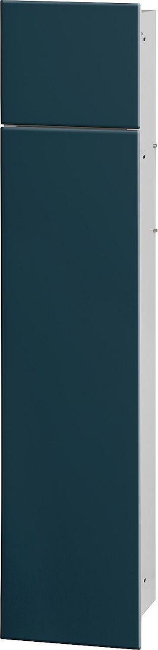 WC-Einbaucontainer Flat Höhe 800 innen weiß beschichtet, 2 Türen schwarz, links WC-Einbaucontainer Flat Höhe 800 innen weiß beschichtet, 2 Türen schwarz, links