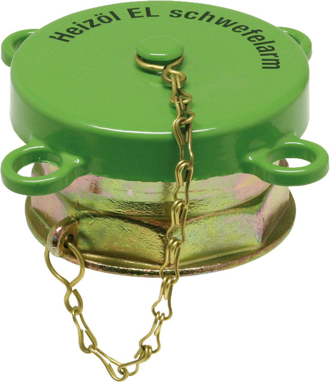 Loser Deckel 2 1/2" "schwefelarm", grün lackiert