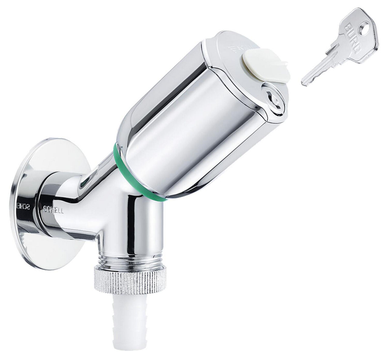 Schell Geräteventil Secur abschließbar, mit RV DN15 1/2", chrom