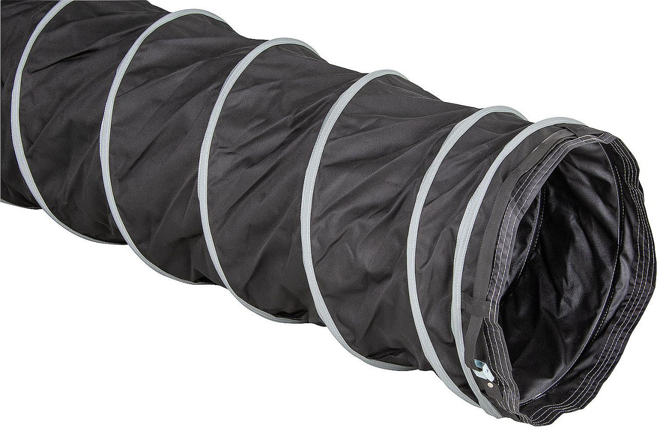 Warmluftschlauch mit Befestigungsgurt und Tragetasche 7,6m Ø457mm Warmluftschlauch mit Befestigungsgurt und Tragetasche 7,6m Ø457mm