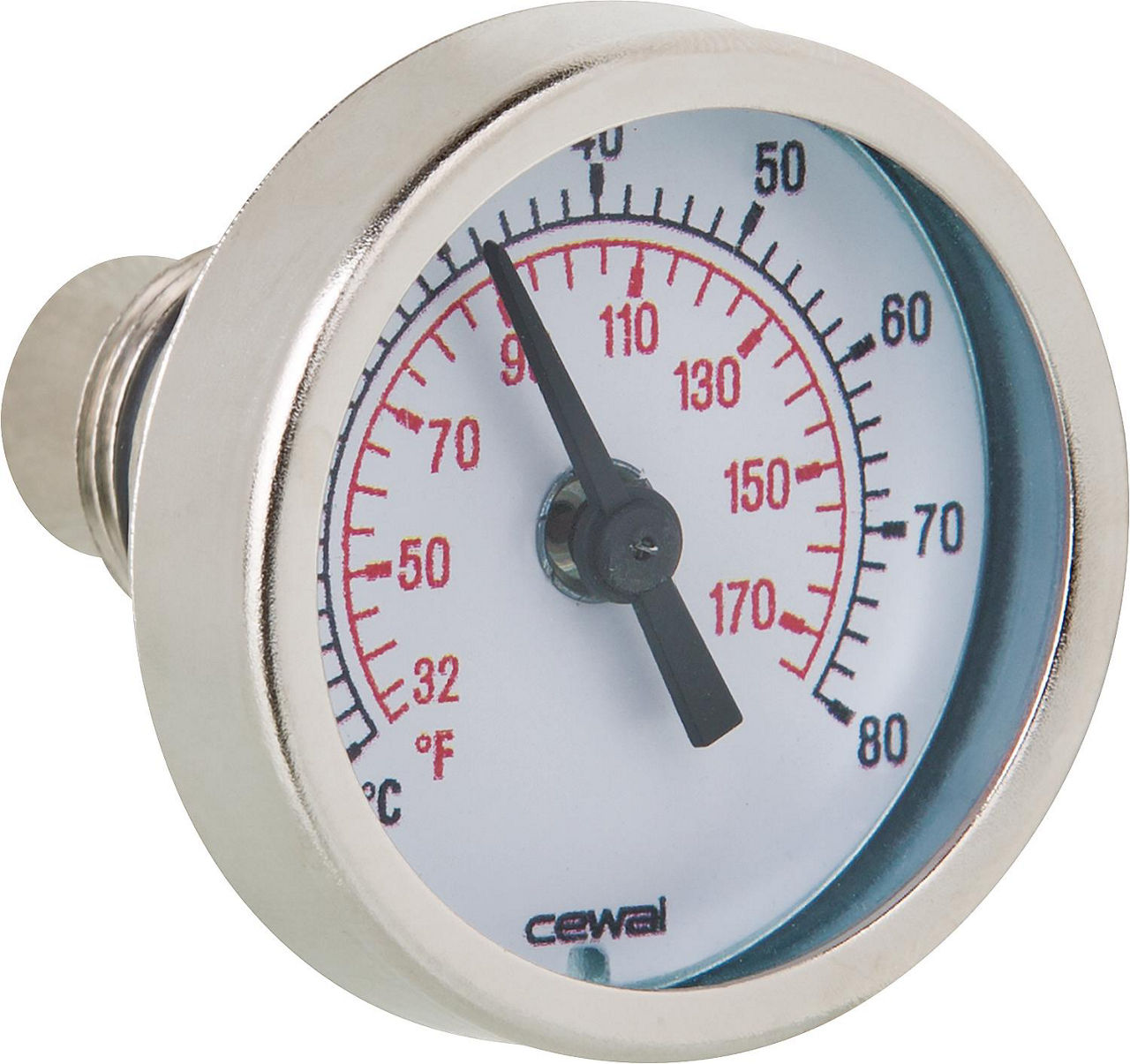 Thermometer mit Tauchhülse 1/2" Thermometer mit Tauchhülse 1/2"