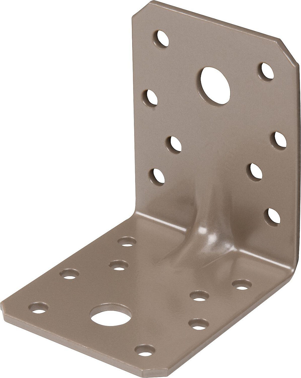 Schwerlast-Winkelverbinder mit Sicke DURAVIS® 70 x 70 x 55 mm, Material: Stahl, sendzimirverzinkt, Oberfläche: perlbeige RAL 1035 Schwerlast-Winkelverbinder mit Sicke DURAVIS® 70 x 70 x 55 mm, Material: Stahl, sendzimirverzinkt, Oberfläche: perlbeige RAL 1035