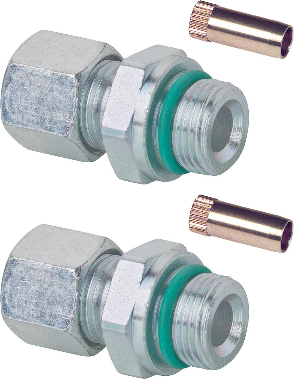 Schneidring-Verschraubungsset 2x6mm x DN 10 (3/8") mit Stützhülse Schneidring-Verschraubungsset 2x6mm x DN 10 (3/8") mit Stützhülse