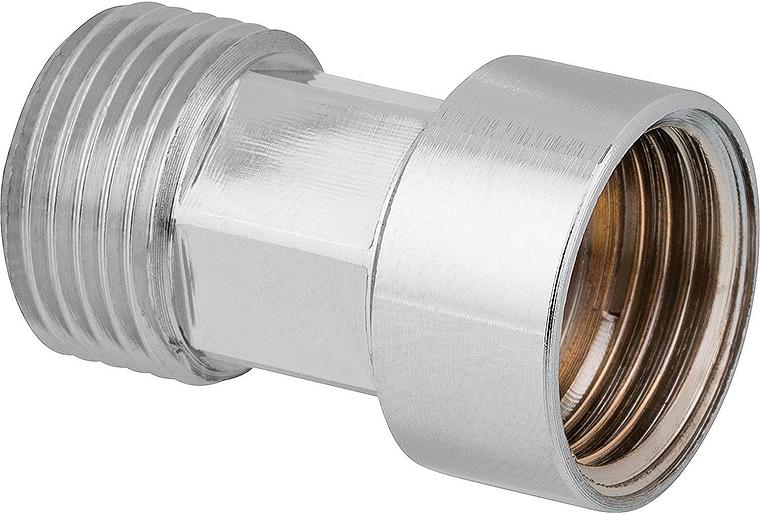 Verlängerung DN10 (3/8") chrom 20mm, für Armaturenschläuche flachdichtend Verlängerung DN10 (3/8") chrom 20mm, für Armaturenschläuche flachdichtend