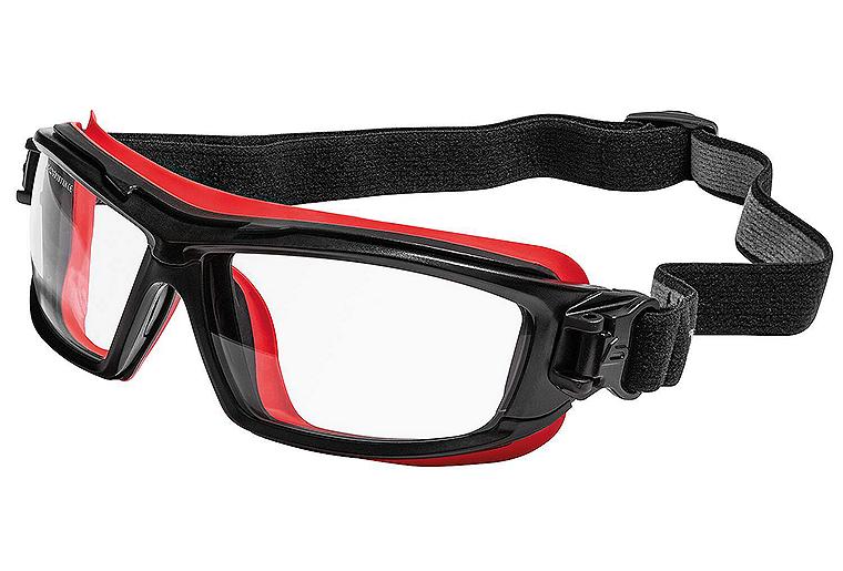 Schutzbrille ULTIM8 mit Kopfband Schwarz/Rot, ULTIPSI Schutzbrille ULTIM8 mit Kopfband Schwarz/Rot, ULTIPSI