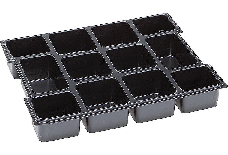 Kleinteileeinsatz,12 Mulden, passend zu L-Boxx 102 405x315x62mm Kleinteileeinsatz,12 Mulden, passend zu L-Boxx 102 405x315x62mm