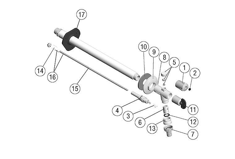 Kegel mit RV und Spindel Pos. 16.1