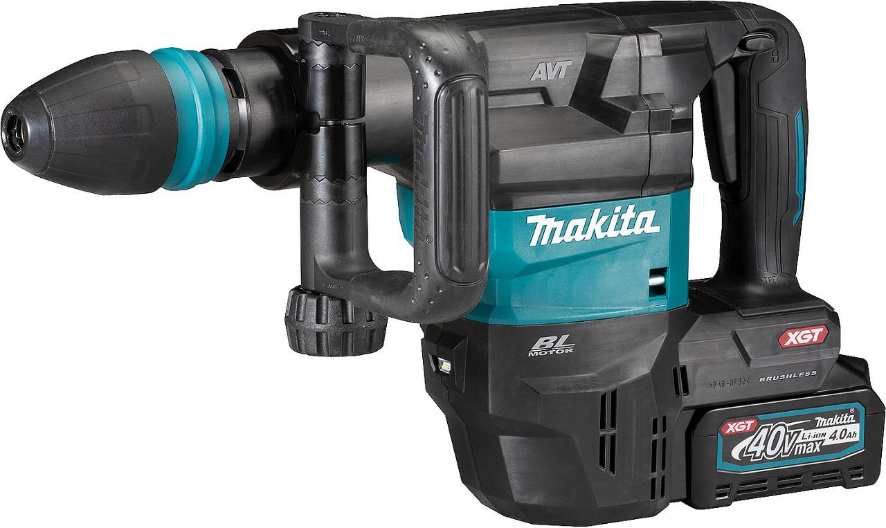 Akku-Meißelhammer Makita 40V HM001GM201 SDS-Max mit 2x 4,0 Ah und Ladegerät Akku-Meißelhammer Makita 40V HM001GM201 SDS-Max mit 2x 4,0 Ah und Ladegerät