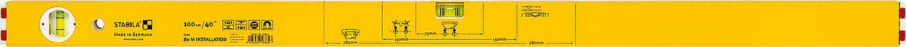 Wasserwaage Installation Type 80 M Installation/ 100 cm Wasserwaage Installation Type 80 M Installation/ 100 cm