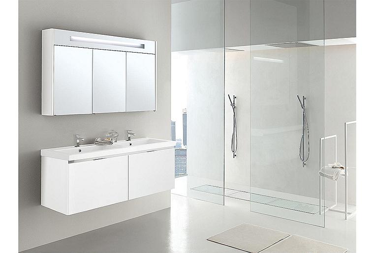 Badmöbel-Set EPIC Serie MBH weiß matt 2 Auszüge