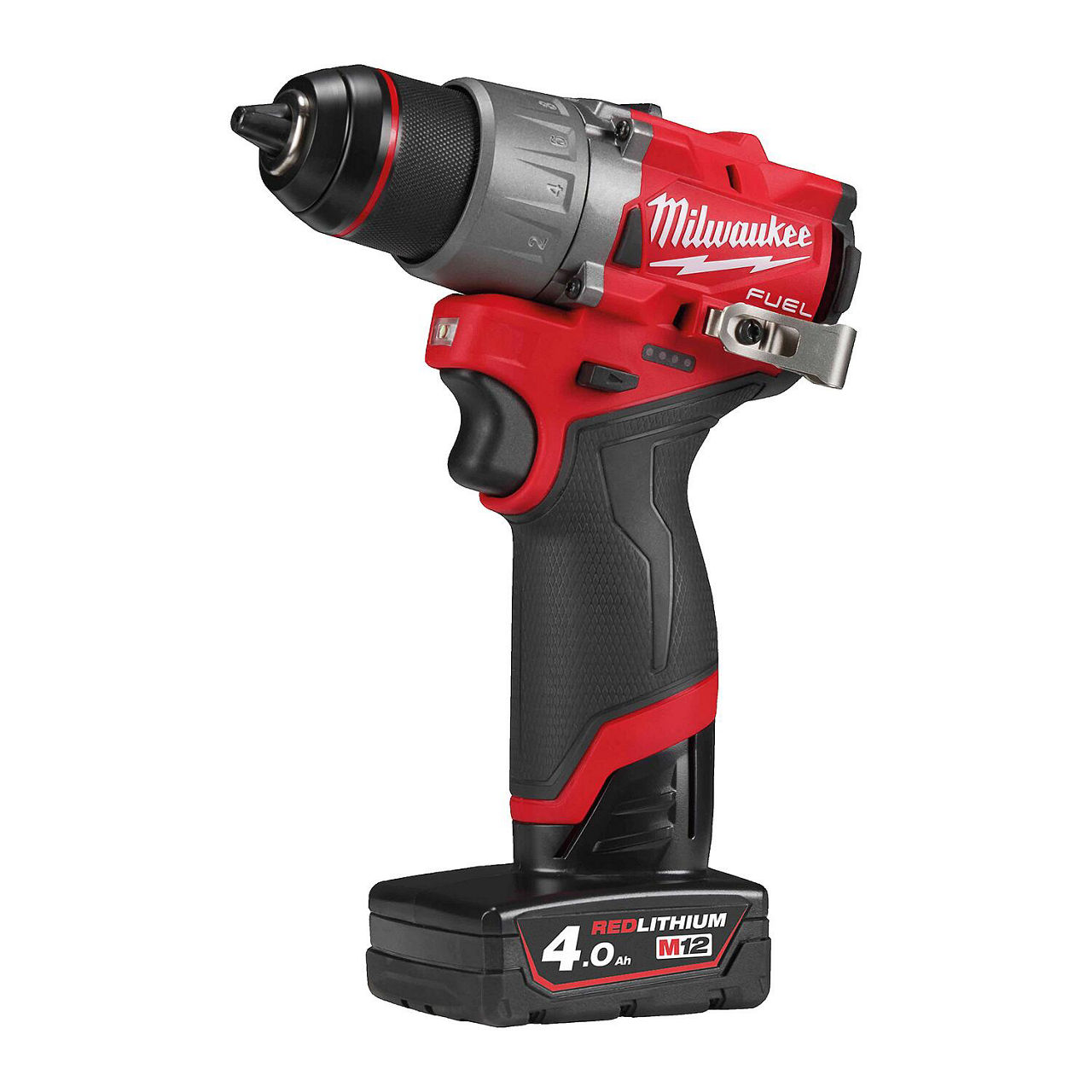 Akku-Bohrschrauber Milwaukee M12FDD2-402X, 12V mit 2x 4,0 Ah Akkus und Ladegerät Akku-Bohrschrauber Milwaukee M12FDD2-402X, 12V mit 2x 4,0 Ah Akkus und Ladegerät