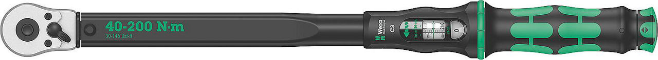 Drehmomentschlüssel WERA - Click-Torque C3 Antrieb 12,7mm (1/2")
