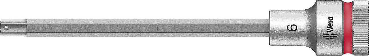 Innensechskant-Steckschlüsseleinsatz Wera 8740 C HF Bitnuss mit 1/2"-Antrieb, metrisch, lang, mit Haltefunktion, SW 6,0 x 140 mm Innensechskant-Steckschlüsseleinsatz Wera 8740 C HF Bitnuss mit 1/2"-Antrieb, metrisch, lang, mit Haltefunktion, SW 6,0 x 140 mm