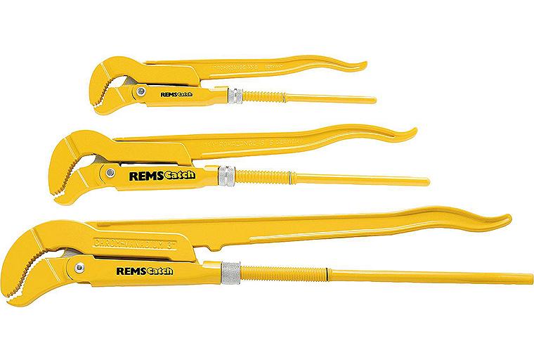 Aktions Set Rohrzangen REMS Catch Set 3-teilig S S1",S 1 1/2",S 2" Aktions Set Rohrzangen REMS Catch Set 3-teilig S S1",S 1 1/2",S 2"