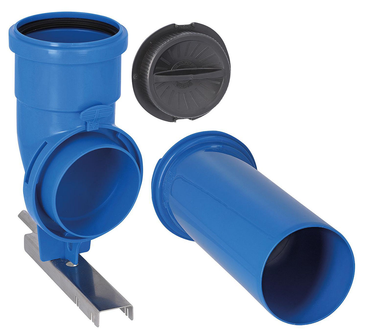 CondensBlue Kurzbogen-Set mit Kurzer Auflageschiene DN 80 CondensBlue Kurzbogen-Set mit Kurzer Auflageschiene DN 80