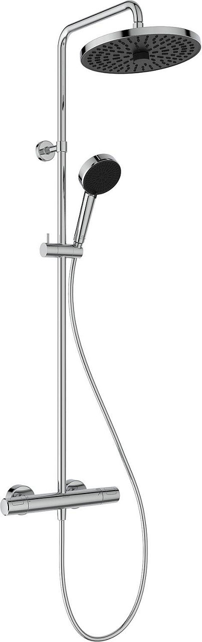 Brause-System Ideal Standard Ceratherm T25+ Handbrause, Kopfbrause Ø 260mm und Thermostat chrom