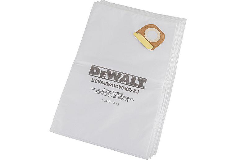 Fleece-Staubbeutel DeWALT DCV9402-XJ für 54V Akku-Sauger M-Klasse, VPE=5 Stück Fleece-Staubbeutel DeWALT DCV9402-XJ für 54V Akku-Sauger M-Klasse, VPE=5 Stück