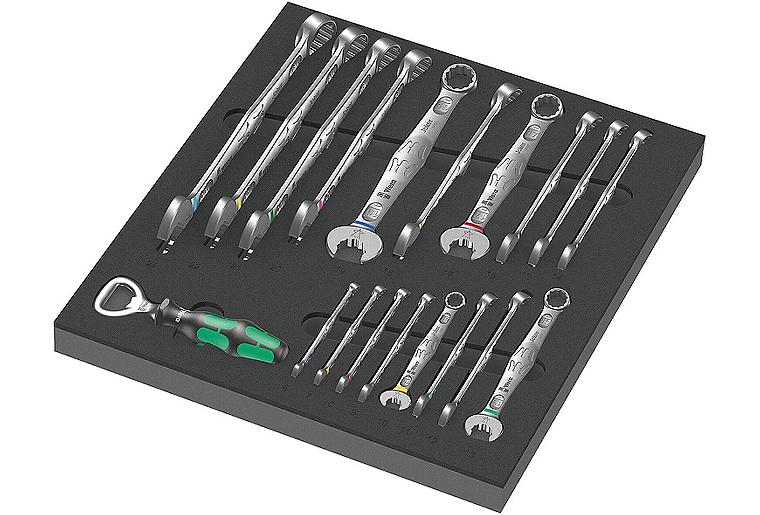 Maul-Ringschlüssel-Satz WERA Joker 6003 19-teilig in Schaumstoffmodul