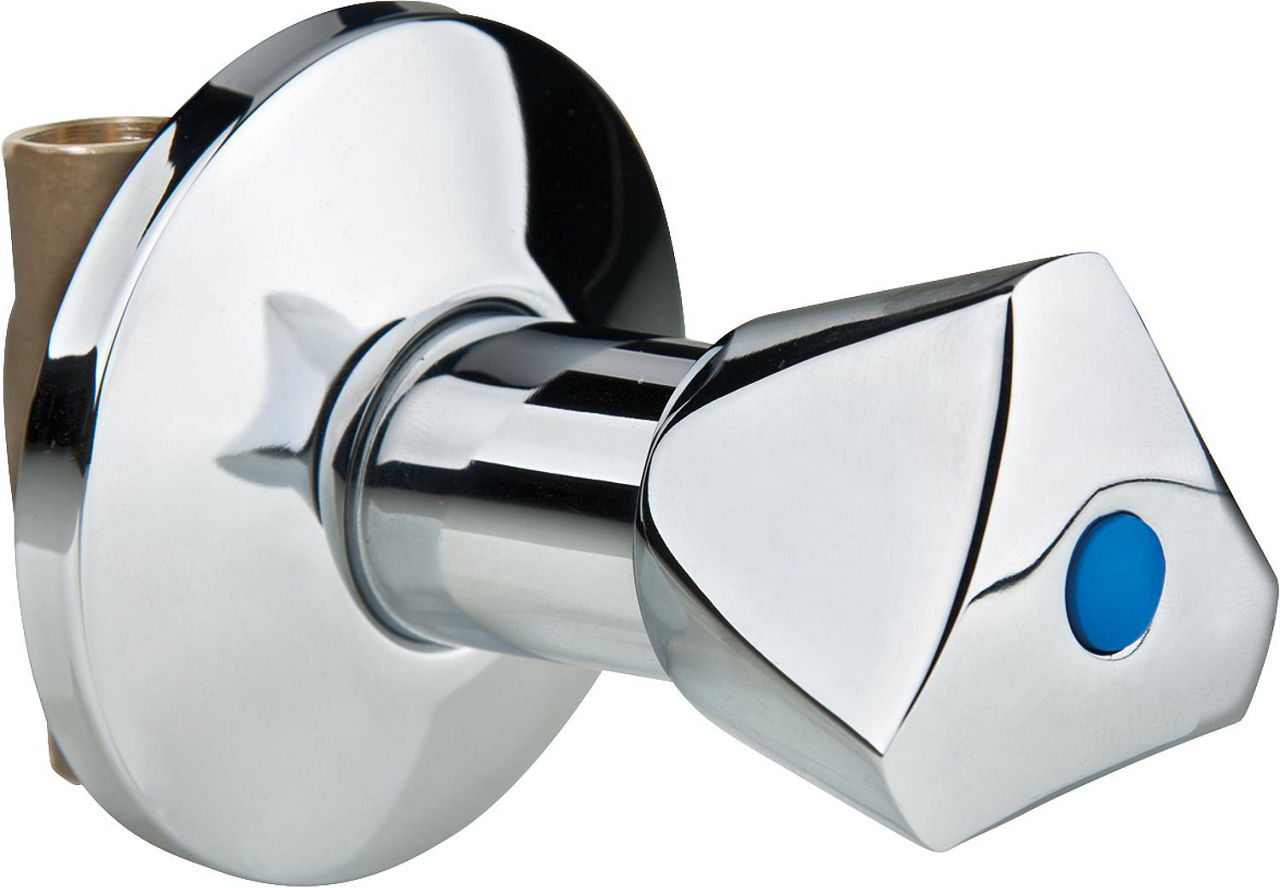 Unterputzventil DN20 (3/4"), IG Dreikantgriff verchromt Unterputzventil DN20 (3/4"), IG Dreikantgriff verchromt