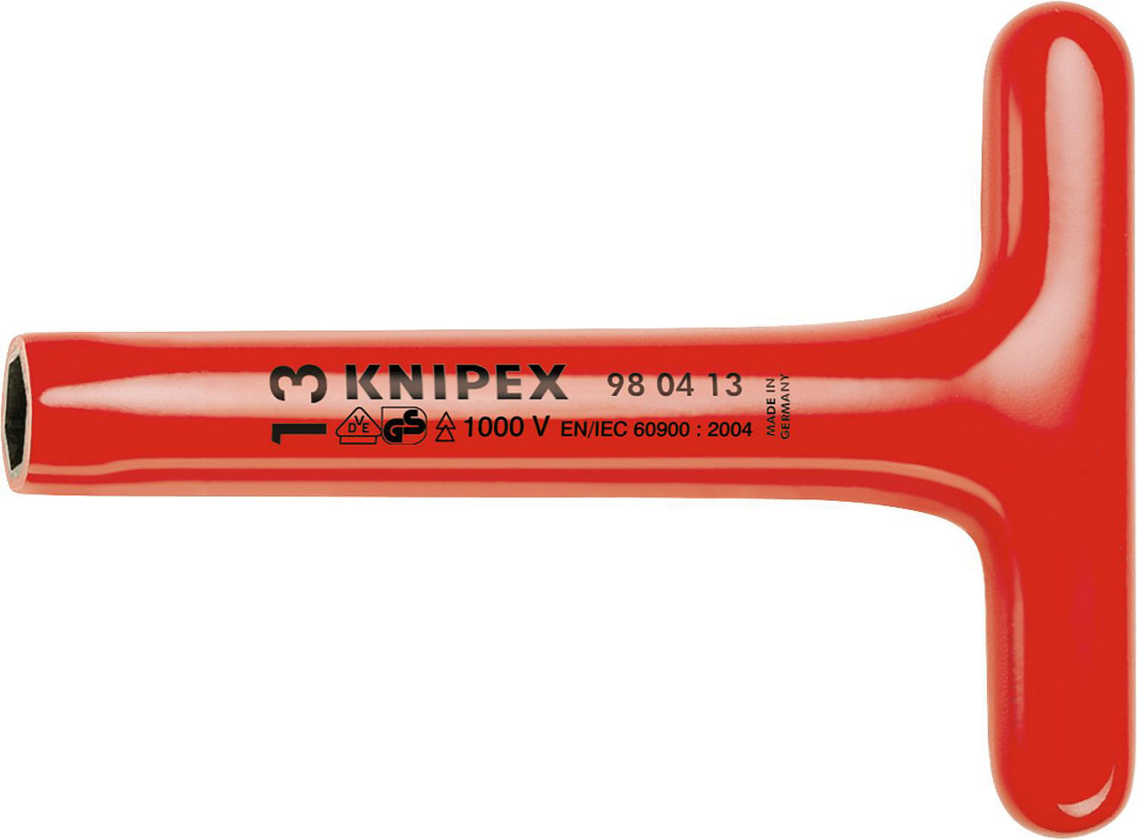 Sechskant-Steckschlüssel KNIPEX, isoliert bis 1000V mit Quergriff SW22, L: 200mm