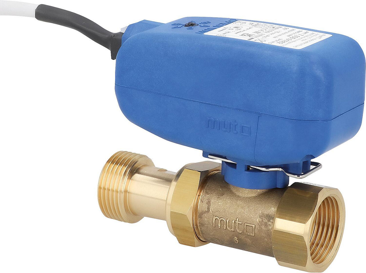 Elektrokugelhahn MUT TMO 2-Wege, SPST Ansteuerung 230 V, DN 25(1") AGxIG Elektrokugelhahn MUT TMO 2-Wege, SPST Ansteuerung 230 V, DN 25(1") AGxIG