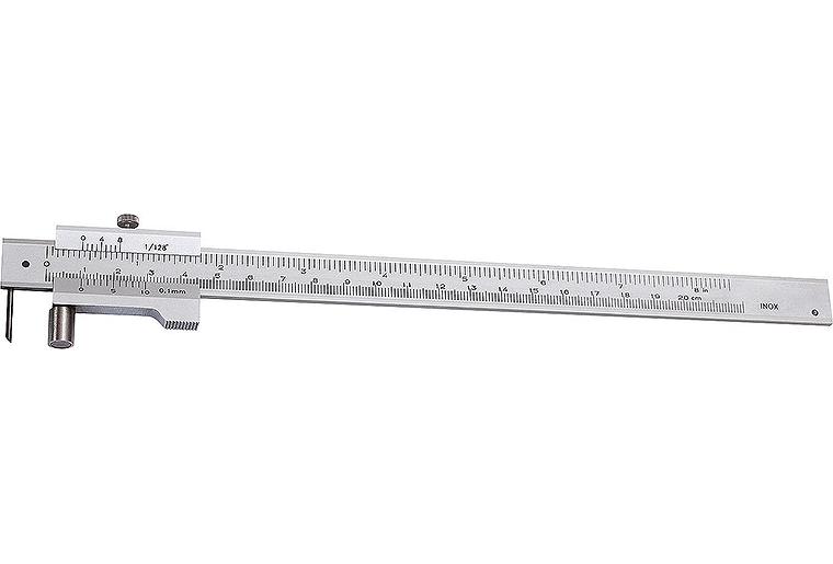 Streichmaß mit Rolle 0-200mm zum Anreissen von Parallelen Streichmaß mit Rolle 0-200mm zum Anreissen von Parallelen