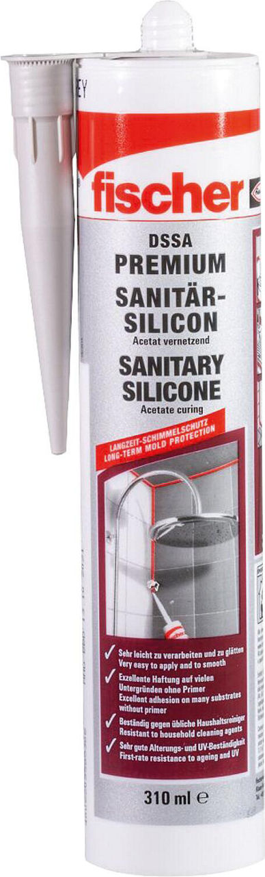 Sanitärsilikon weiß 310 ml / 1 Stück Sanitärsilikon weiß 310 ml / 1 Stück