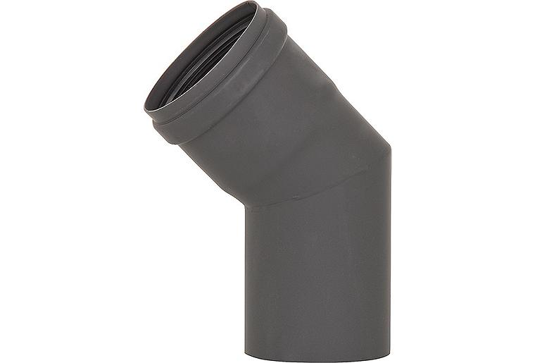 Pellet-Abgasrohr-Bogen 45° Drm. 80mm, lackiert mit Silikondichtung Pellet-Abgasrohr-Bogen 45° Drm. 80mm, lackiert mit Silikondichtung