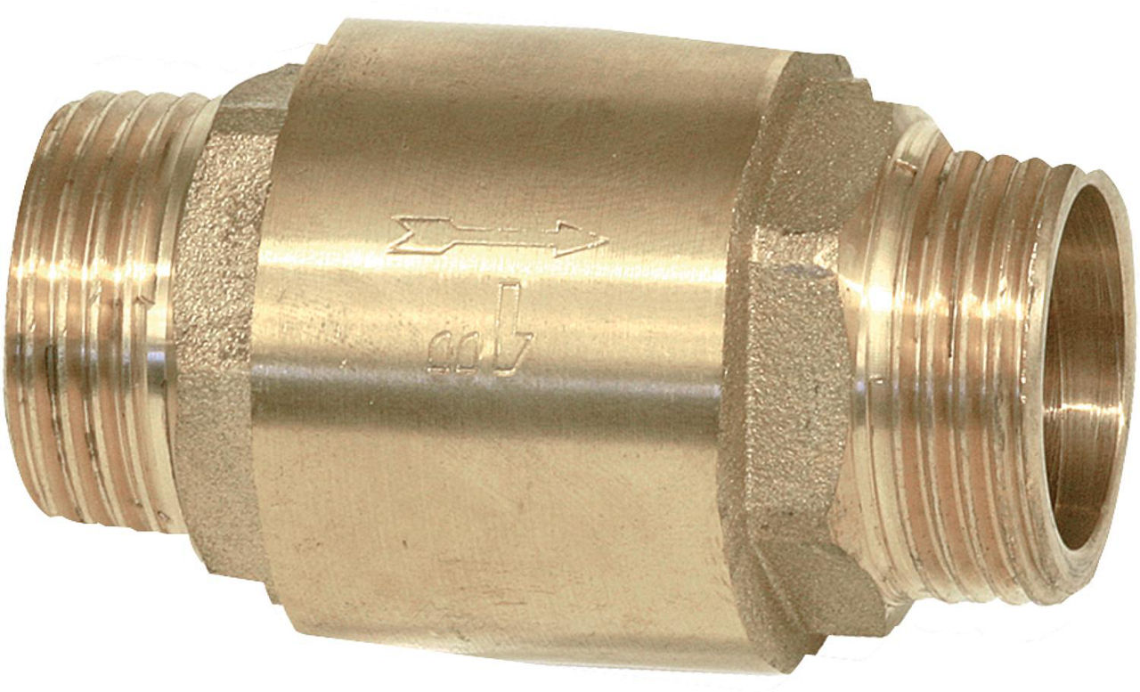 Rückschlagventil aus Messing mit AG 3/4" X AG 3/4" Typ 8
