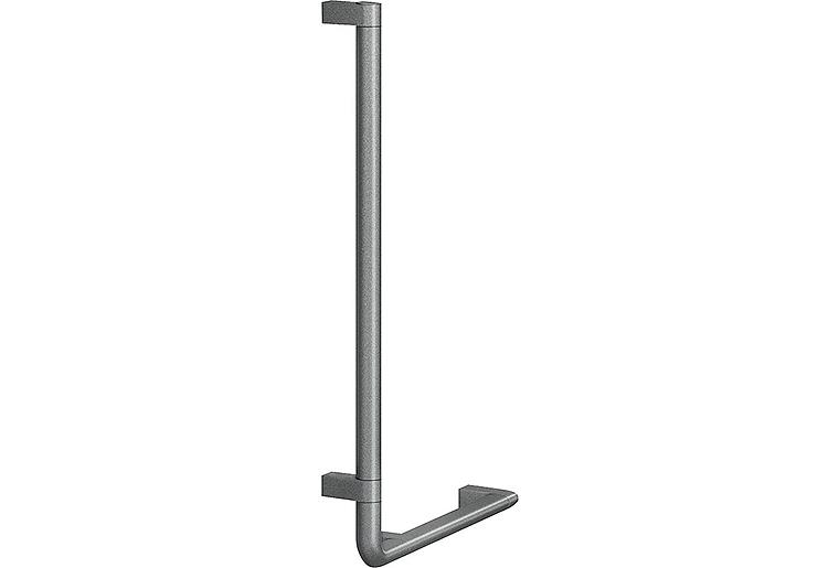 Winkelgriff Serie Cavere aus Alu., Anthrazit-Metallic 95, 750x400 mm, 90°,rechte Ausf. Winkelgriff Serie Cavere aus Alu., Anthrazit-Metallic 95, 750x400 mm, 90°,rechte Ausf.