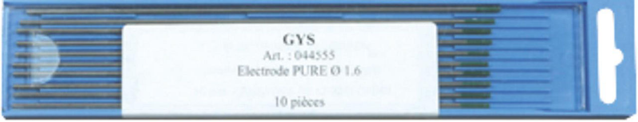 Wolfram-Elektroden (grün) VE=10 WIG ALU, 150 mm, D=1,6mm für WIG Schweißinverter Wolfram-Elektroden (grün) VE=10 WIG ALU, 150 mm, D=1,6mm für WIG Schweißinverter