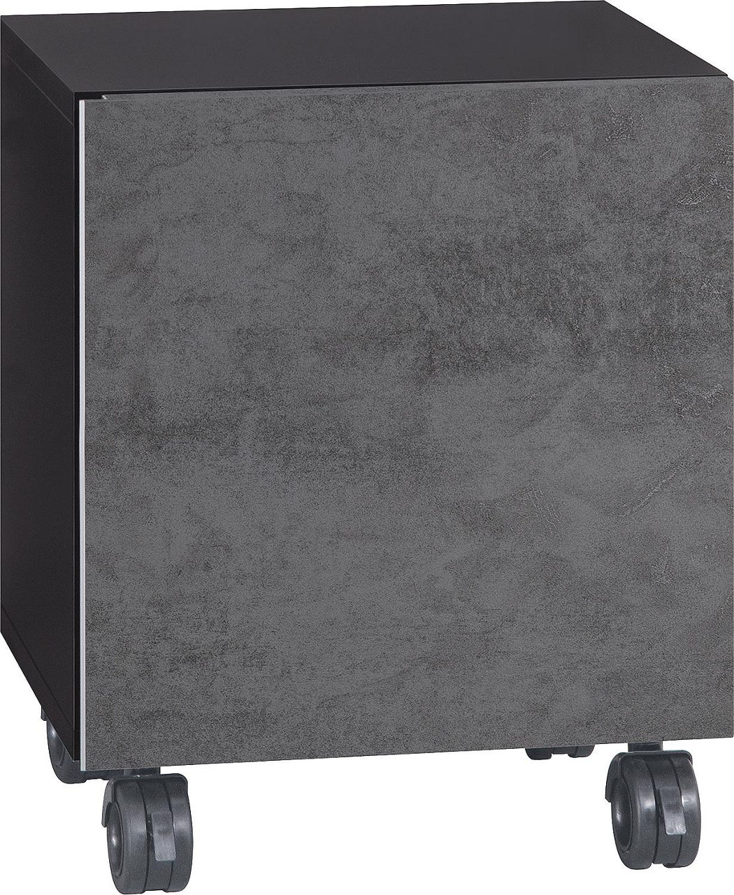 Rollcontainer ELA Korpus schwarz smt - Front Beton dunkel, 400x400x350 mm Rollcontainer ELA Korpus schwarz smt - Front Beton dunkel, 400x400x350 mm