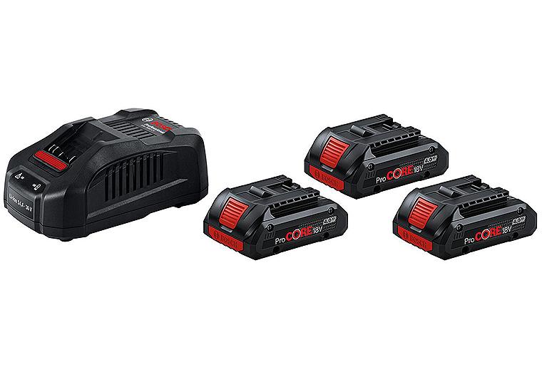 Akku-Set 18 V, 3 x 4,0 Ah ProCORE Akkus und Ladegerät
