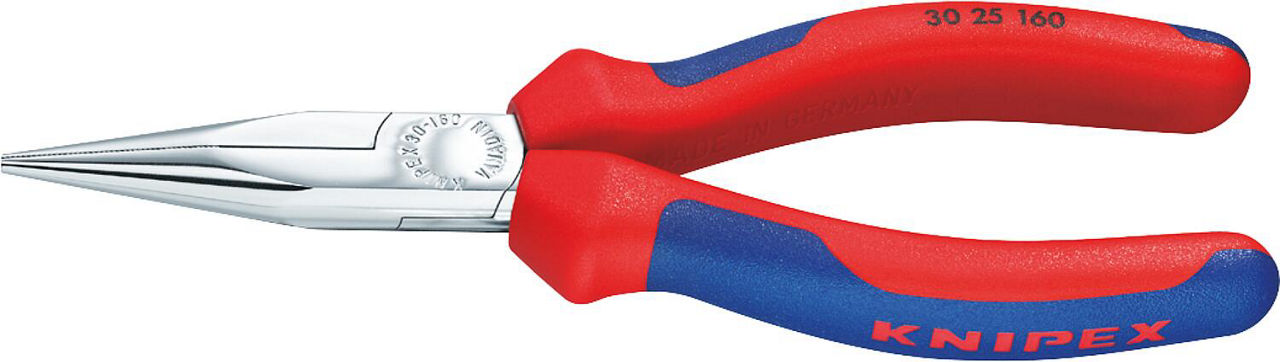 Langbeckzange verchromt mit zweifarbigen Mehrkomponenten Griffhüllen Länge 140mm