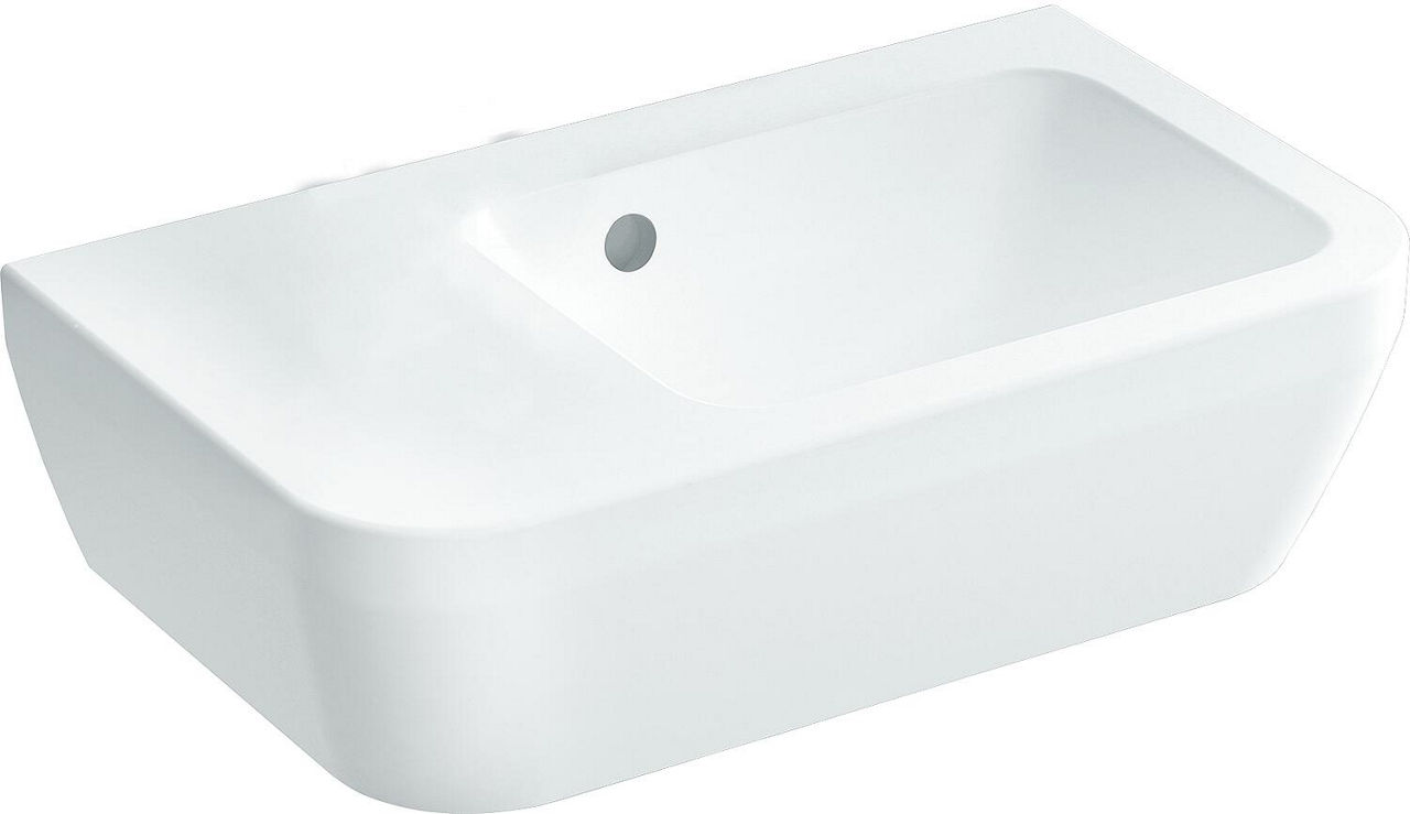 Handwaschbecken VitrA Integra mit Hahnloch 370 x 220 mm HL links m. Überlauf Weiß Handwaschbecken VitrA Integra mit Hahnloch 370 x 220 mm HL links m. Überlauf Weiß