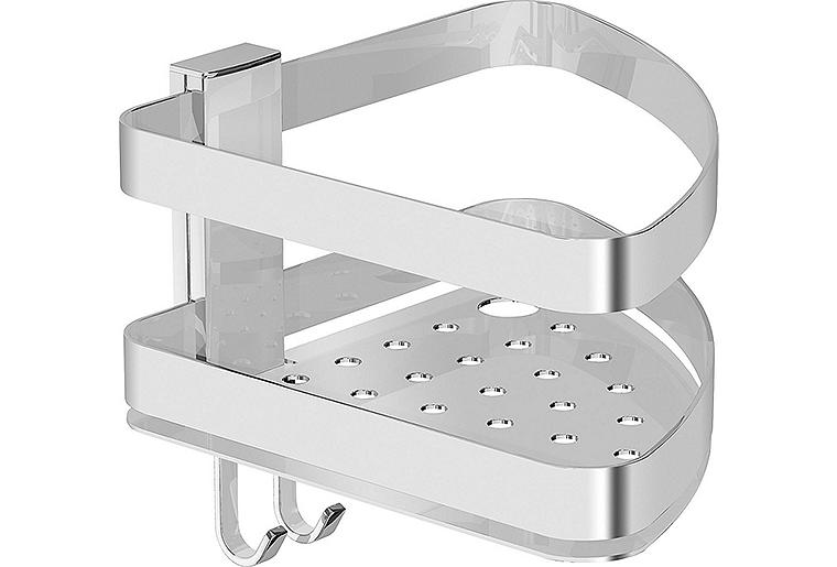Eck-Duschkorb Elenis 198x160x206 mm Messing verchromt Eck-Duschkorb Elenis 198x160x206 mm Messing verchromt